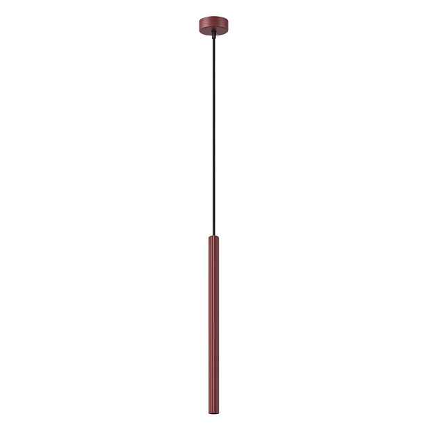 Závěsná lampa burgundy Stropní osvětlení Arche Tuba Trubka Zwis Solux G9
