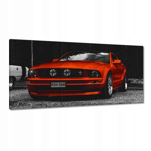 Obrazy 180x90 Červený Ford Mustang