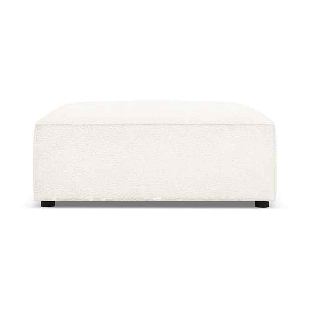 Béžová podnožka z textilie bouclé Jodie – Micadoni Home