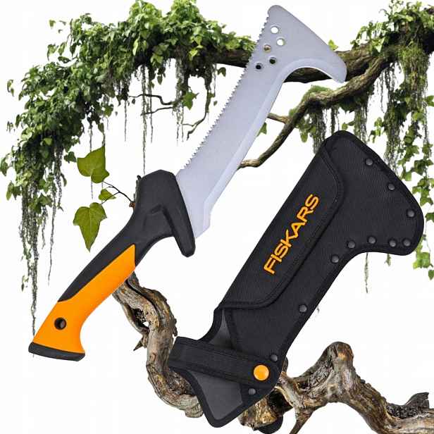 Fiskars Solid 1051233 Krčmářský Sekáček S Pilou Na Keře Vinné Révy A Větve