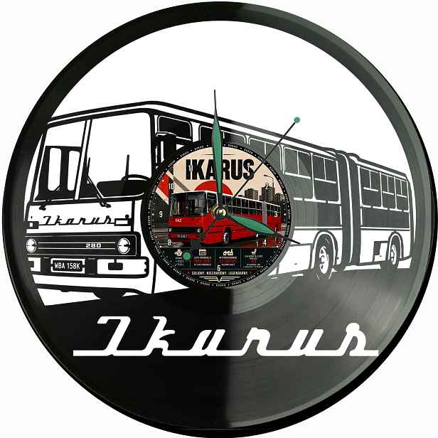 Ikarus Autobus Nástěnný Vinyl Vinylová Deska Dárek Narozeniny Památka