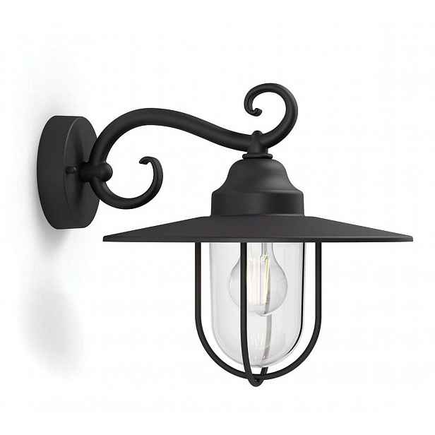 Philips myGarden - Venkovní nástěnné svítidlo 30x36 cm, E27, černá 915005308801