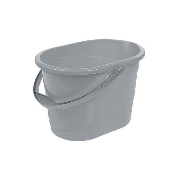 vědro 13l s výlev., sever.šedá, 37x26x25cm, plast