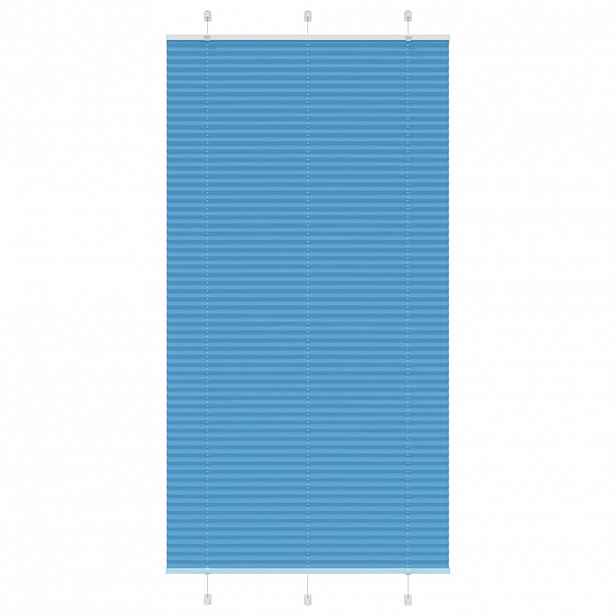 vidaXL Plisovaná roleta modrá 110x200 cm Šířka látky 109,4cm Polyester