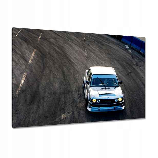Obrazy 120x80 Bílé sportovní auto