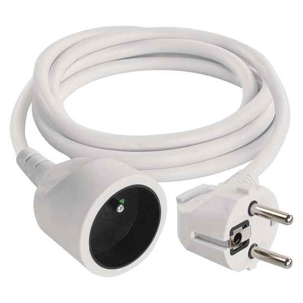 EMOS Prodlužovací kabel s 1 zásuvkou 1 mm² SHARP 1,5 m bílý