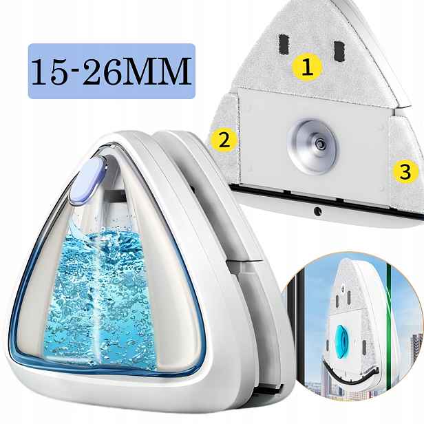 Magnetická Myjka Na Okna Pro Čištění Velkých Ploch 15-26MM