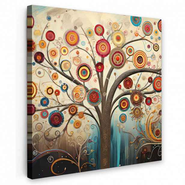 MuchoWow OBRAZ NA PLÁTNĚ Strom - Strom života - Barva 20x20 cm