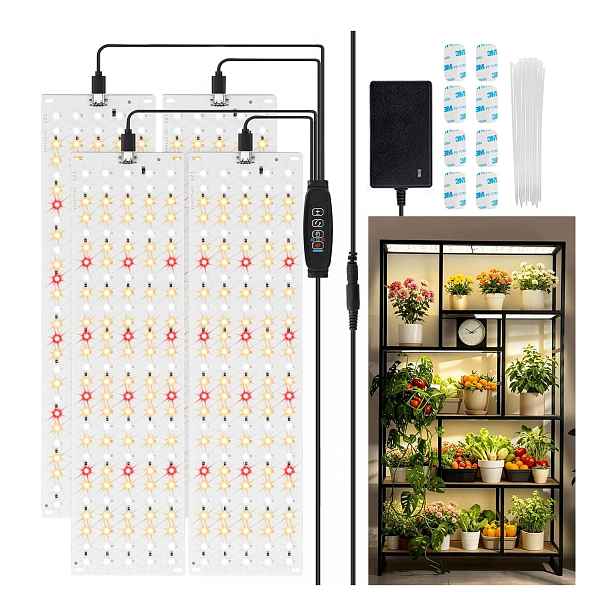 Led Lampa Pro Růst Rostlin Jkokpmg S Časovačem, Domácí Osvětlení, 4 Balení,