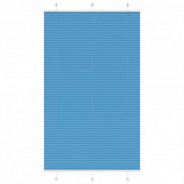 vidaXL Plisovaná roleta modrá 120x200 cm Šířka látky 119,4cm Polyester