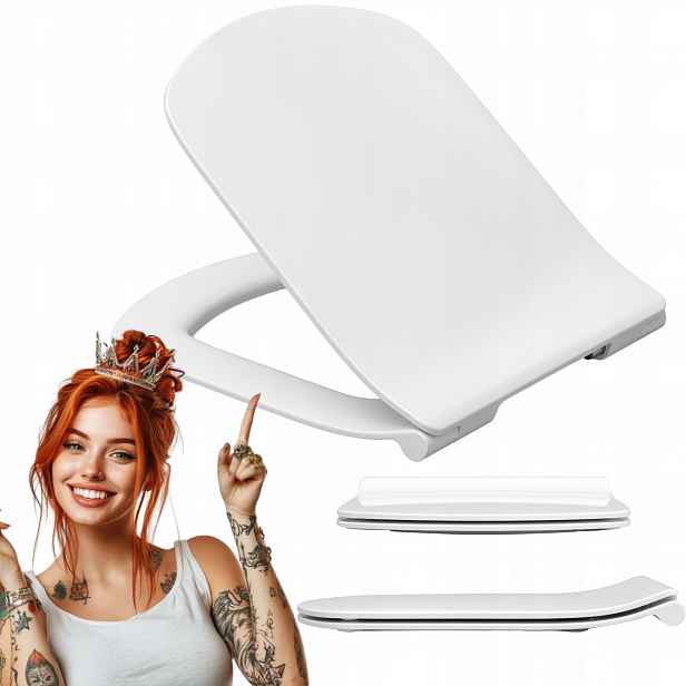 Wc sedátko slim pro Roca Dama Senso, pomalu padající, odnímatelné, antibakteriální