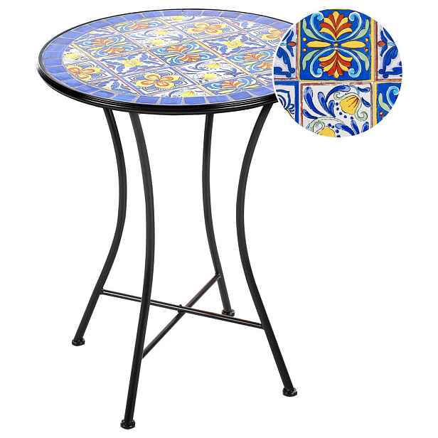 Beliani BISTRO STOLEK 60/60 cm Kov Černý Coriano