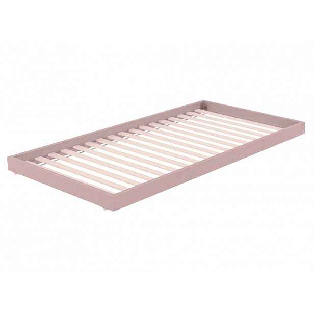 Benlemi Dřevěná výsuvná přistýlka SLEEP pod postel na kolečkách Zvolte barvu: Pastelově růžová, Zvolte rozměr: 80x150 cm (pod postel 80x160 cm), Zvol…