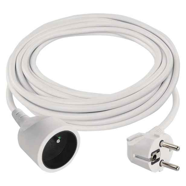 EMOS Prodlužovací kabel s 1 zásuvkou 1 mm² SHARP 7 m bílý