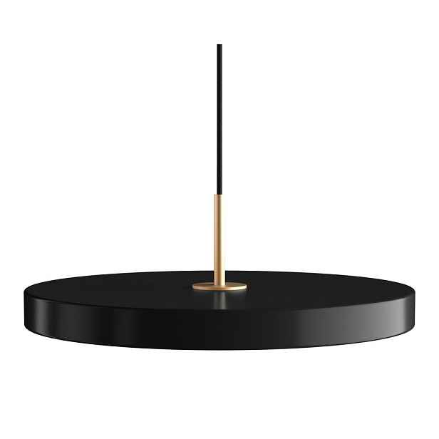 Černé LED stmívatelné závěsné svítidlo s kovovým stínidlem ø 43 cm Asteria Plus Medium – UMAGE