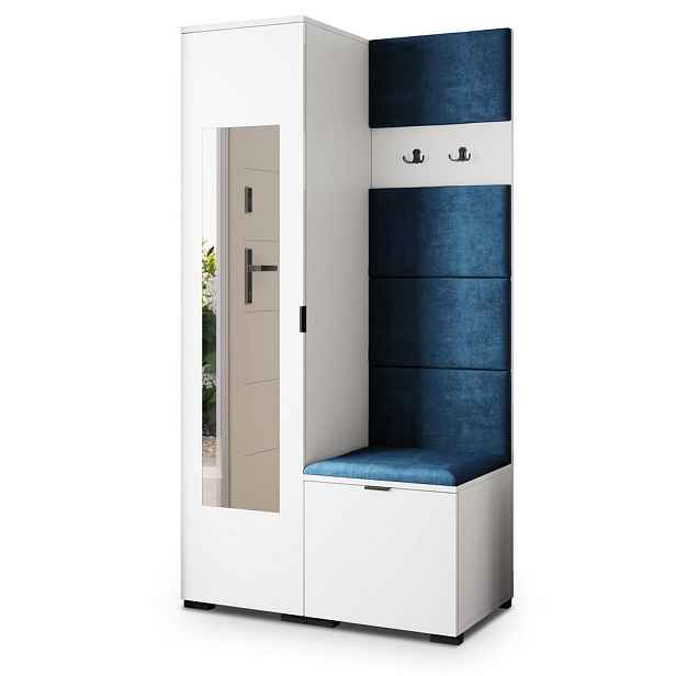 MASSENO MODERNÍ PŘEDSÍŇOVÁ SESTAVA VIRA, 95/181/51 cm, bílá