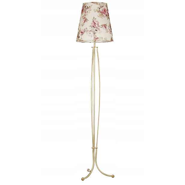 Podlahová lampa Sara Béžová Abažur 1xE27 165 cm Stojací lampa Obývací pokoj Pokoj
