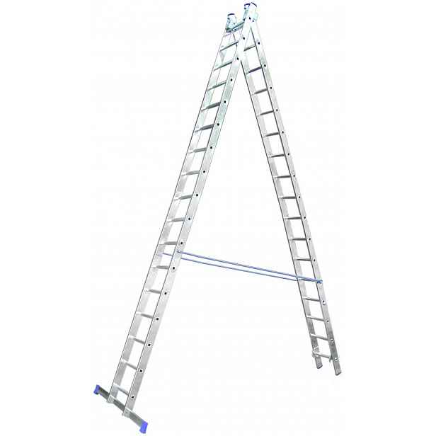 Žebřík hliníkový DEK VHR 2×17 příček