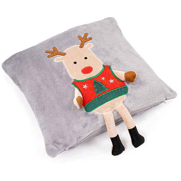 4Home Vánoční povlak na polštářek Xmas Reindeer, 40 x 40 cm