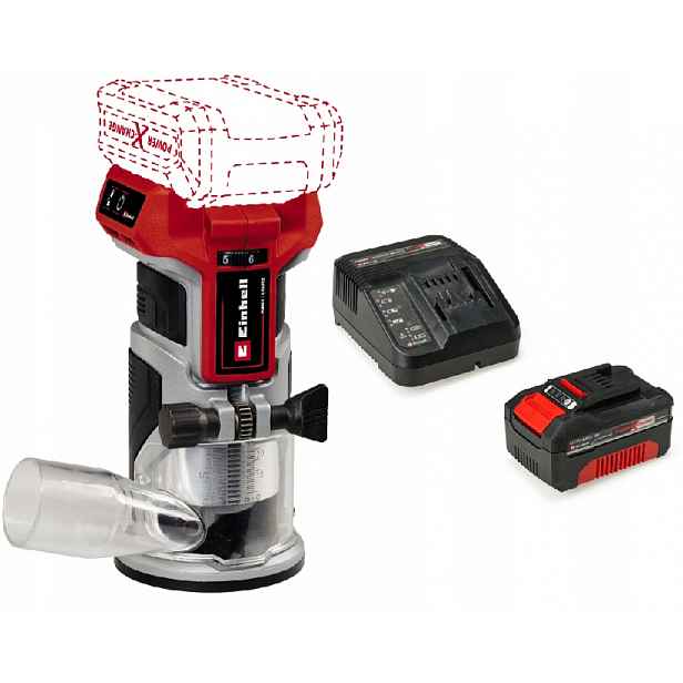 Einhell Okrajová Frézka Tp-et 18 Bl 4350412 Sada Akumulátor 4,0AH