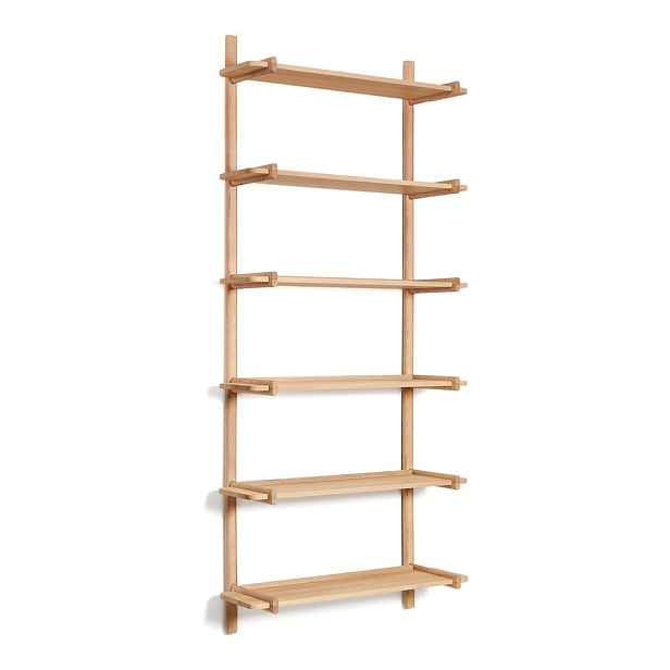 Modulární policový systém z dubového dřeva v přírodní barvě 90x202 cm Sitra – Kave Home