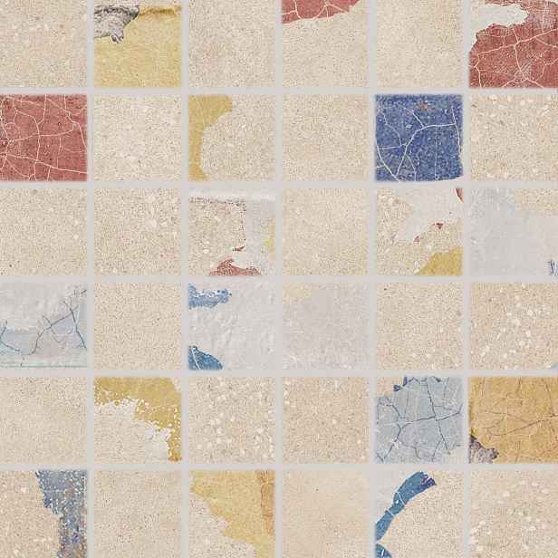 Mozaika Rako Betonico vícebarevná 30x30 cm mat WDM05797.1