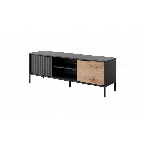 TV stolek Sky 2D, Černá/ Artisan HELCEL
