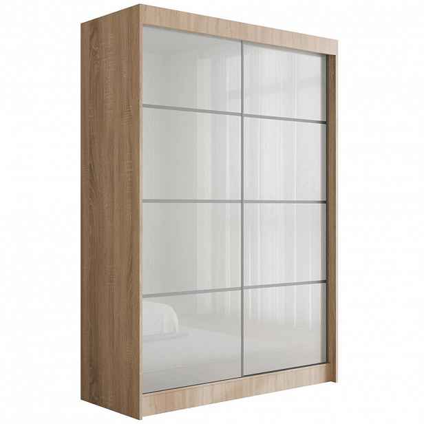 ALTDECOR ŠATNÍ SKŘÍŇ PEKA III – 150 cm – Sonoma dub | bílá