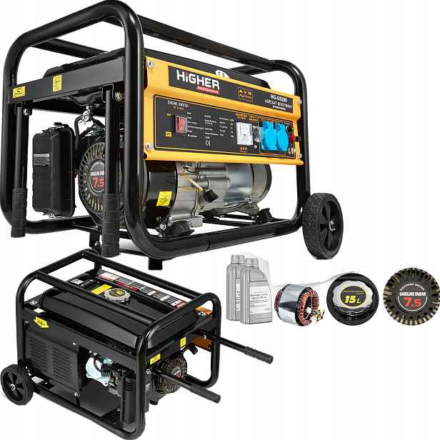 Premium Elektrický generátor 7,5 kW 4200 W 208 cm3 Kola Příslušenství Nové Technolo
