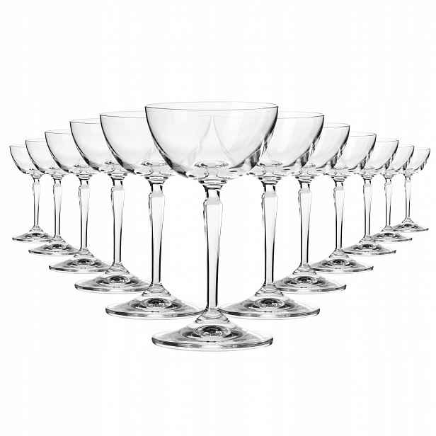 Skleničky na martini koktejly Krosno Xno Nick & Nora komplet 165 ml 12 ks