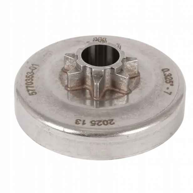 Spojkový buben Husqvarna 445 II, 450, 450 II, pevná ozubená kola, 0.325"-7T