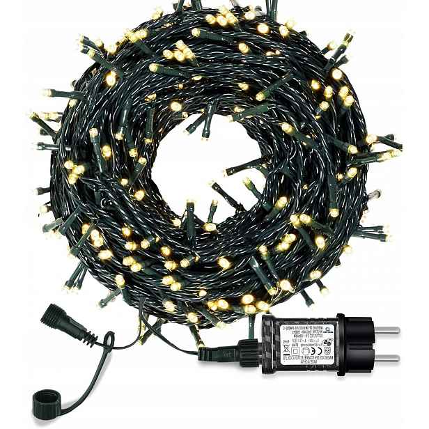 Vánoční Osvětlení Na Stromeček 300 Led Teplé 8 režimů, stmívatelné IP44