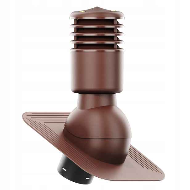 větrací komín Izolovaný Smart fi125 pod Asfaltový Šindel/pape Bronz 8017