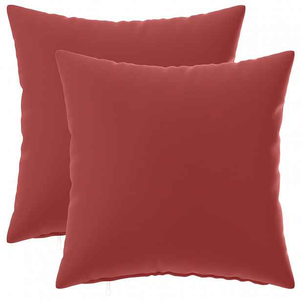 vidaXL Povlak na polštář 2 pcs HEERLEN Víno Červené 40 x 40 cm