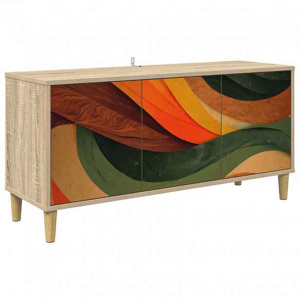 vidaXL Televizní skříň BONN 102 x 33 x 50 cm Sonoma Kompozitní dřevo