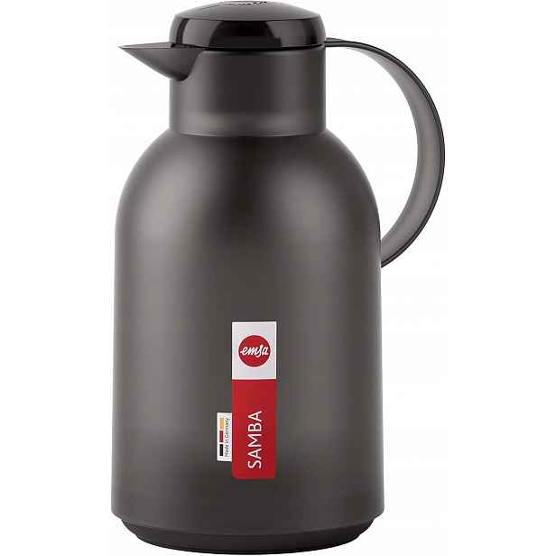 Emsa Samba Termoska 1,5 L Černá Vzduchotěsná Termoizolační Quick Press
