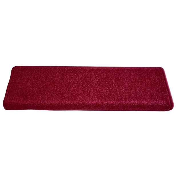 Nášlapy na schody Eton vínově červený obdélník, samolepící - 25x80 obdélník (rozměr včetně ohybu) Vopi