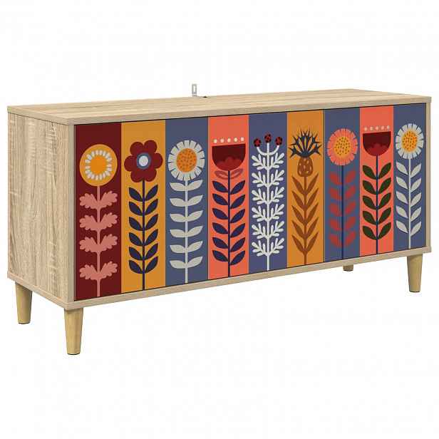 vidaXL Televizní skříň ESSEN 102 x 33 x 50 cm Sonoma Kompozitní dřevo