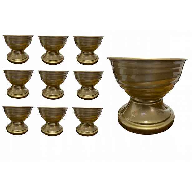10 x Květináč Pvc Pohár FI21 CM Obal Ikebana Na Patce, Na Aranžování-velkoobchod
