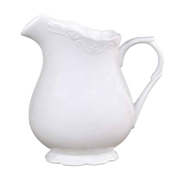 Porcelánový džbán s krajkou Provence lace - 18cm / 1.1L Chic Antique