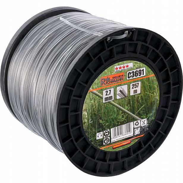Struna do křovinořezu Richmann C3691 2,7 mm x 257 m Hvězda