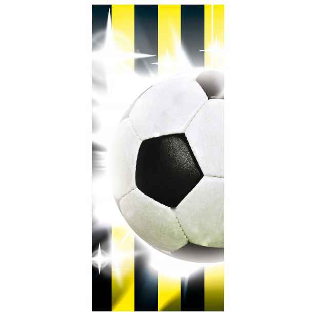 Tapeta Fotbal Žluto-černá Dynamika 91x211 Energie Světlo na zeď lepidlo