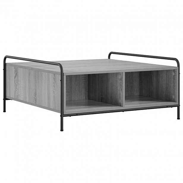 vidaXL Konferenční stolek Šedý Sonoma 90 x 90 x 41 cm Kompozitní dřevo