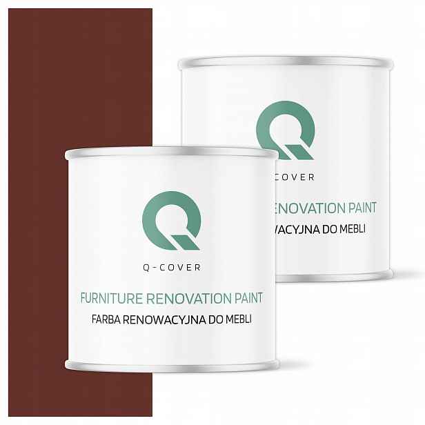 Barva pro renovaci dřevěného nábytku Ozdobná hnědá červená 8012 polomatná 2.5 l