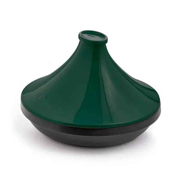 Emile Henry Keramická tajine na indukci Delight Colorama, víko cedrově zelená, Ø 33 cm 076632