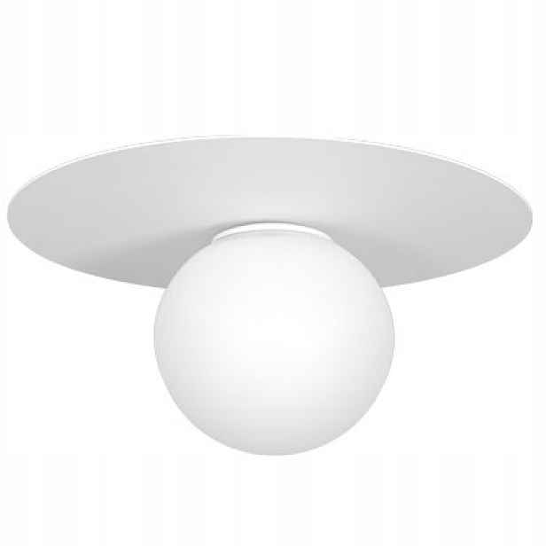 Luminex Stropní Svítidlo Flat Ø35 cm Bílá Kula E14 15W IP20