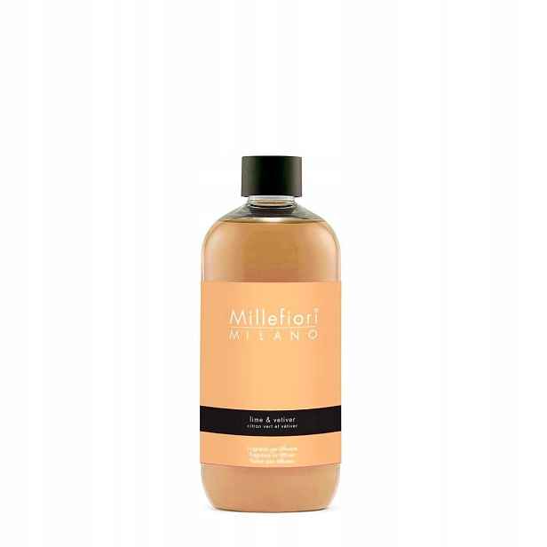 Millefiori Milano náplň do vonných tyčinek 500 ml Lime & Vetiver (Limetka a Vetiver)