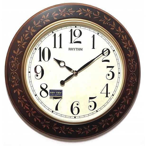 Velké Čitelné Retro Nástěnné Hodiny Rhythm 59 cm