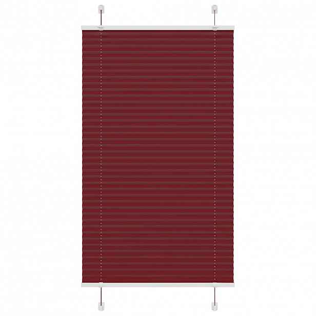vidaXL Plisovaná roleta Bordeauxská červená 70x100 cm Šířka látky
