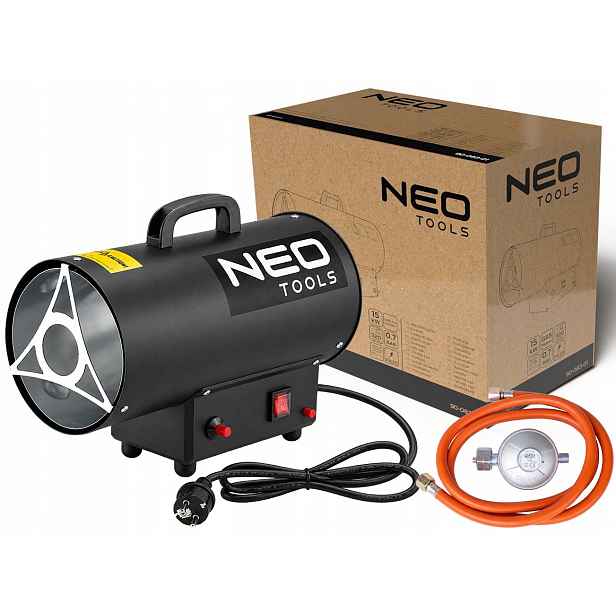 Plynový ohřívač 15 kW Neo 1,09 l/h 0,7 bar 320 m3/h reduktor a hadice